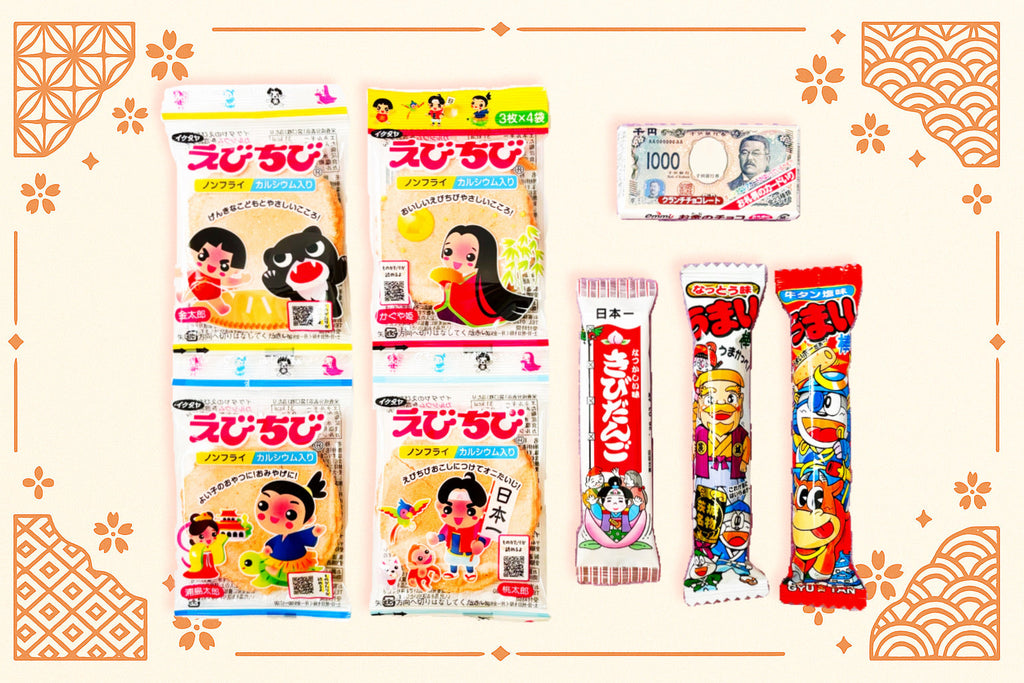 5 Japanese Snacks Featuring Folk Tales and Famous Figures